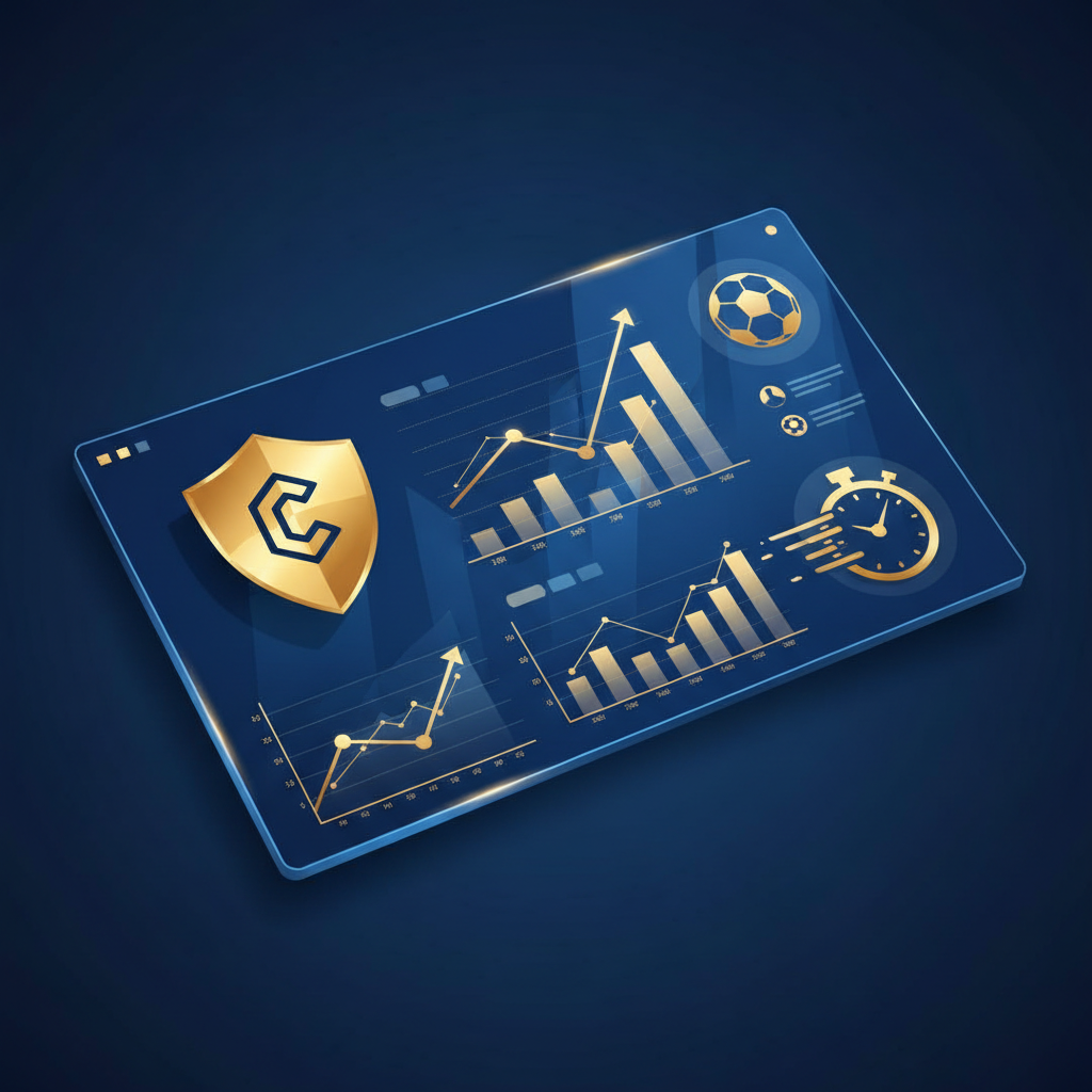 Infográfico sobre gestão de bankroll e estratégias de apostas esportivas com foco em análise de dados e disciplina financeira.