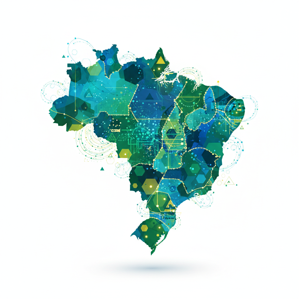Diagrama abstrato mostrando a conexão entre a parceria Acelerai e Backlinks Global, impactando o tráfego orgânico.