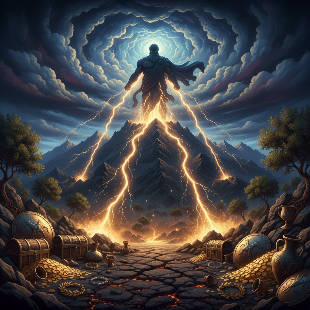 Estratégias para Gates of Olympus em 2026, com uma imagem do Monte Olimpo e raios dourados.