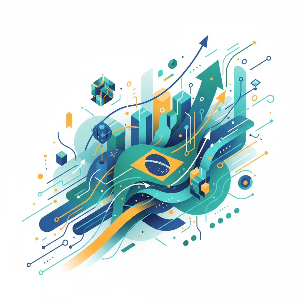Gráfico ilustrando o crescimento de um case de tráfego orgânico para uma empresa de SaaS B2B.
