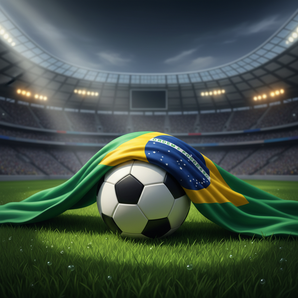 Análise da pré-lista de zagueiros da seleção brasileira para a Copa do Mundo de 2026, com bola de futebol e bandeira do Brasil.
