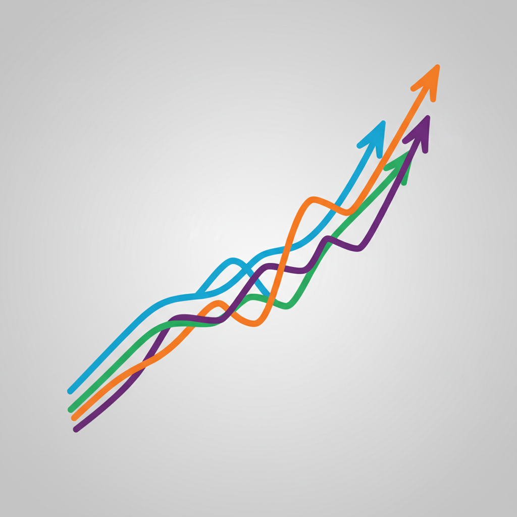 Gráfico ilustrando o crescimento de tráfego orgânico em cases de sucesso de PMEs, SaaS e e-commerce.
