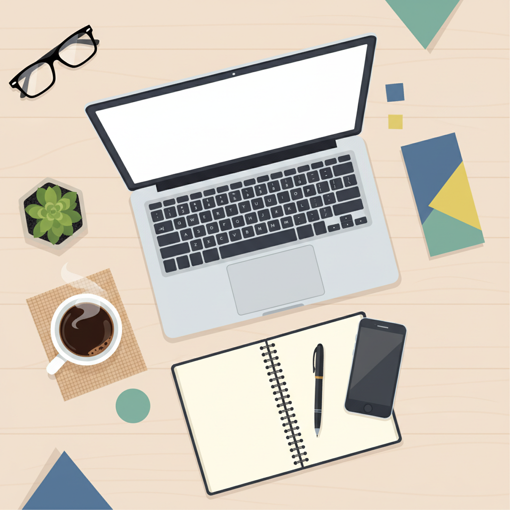 Mesa de home office organizada com notebook, mostrando o conceito de como ganhar dinheiro em casa em 2026.
