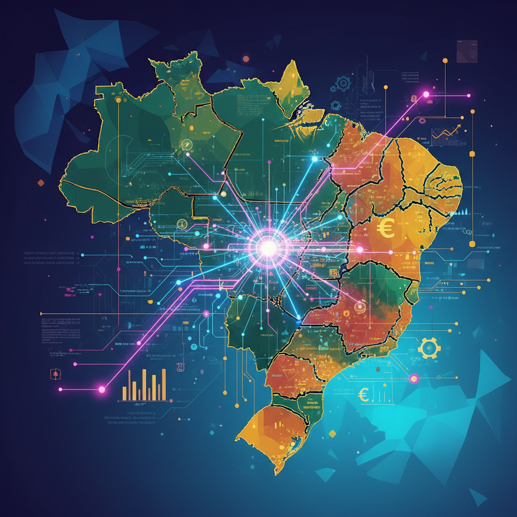 Conexão entre inteligência artificial e empresas brasileiras para AEO e GEO em 2026