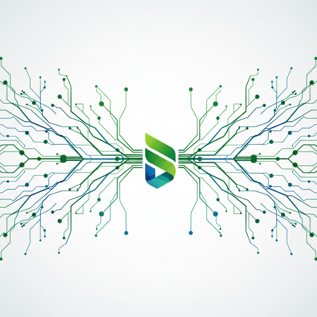 Detalhe de uma rede neural se conectando a uma empresa, ilustrando como fazer a IA recomendar sua empresa com GEO e AEO.